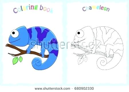 450x320 Color Crew Coloring Pages Chameleon Colors Book And - Preschool Sketch
