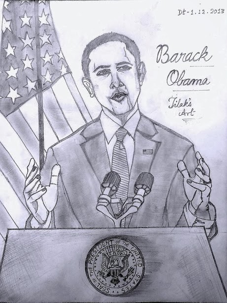 461x615 Pencil Sketch Of Barack Obama - President Obama Sketch