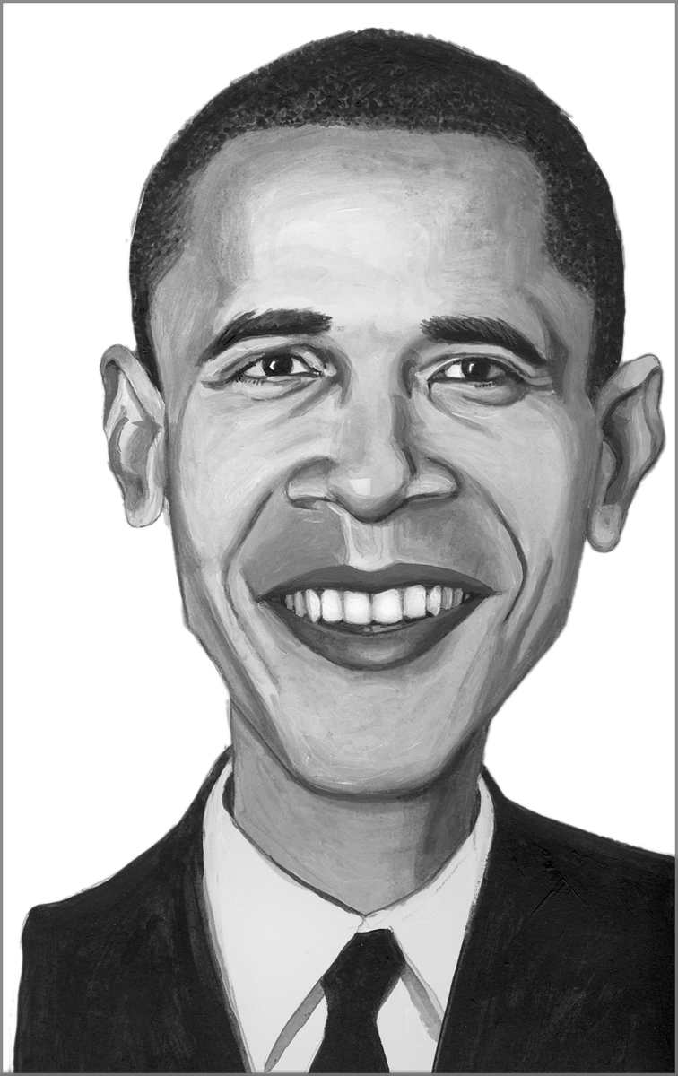 President Obama Sketch at PaintingValley.com | Explore collection of ...