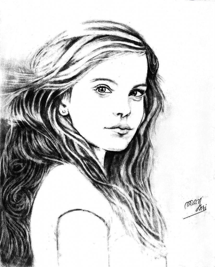 Pretty Face Sketch at PaintingValley.com | Explore collection of Pretty ...