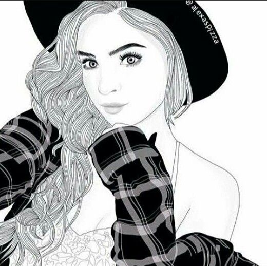 520x518 Pictures Pretty Girl Drawing Tumblr, - Pretty Girl Sketch