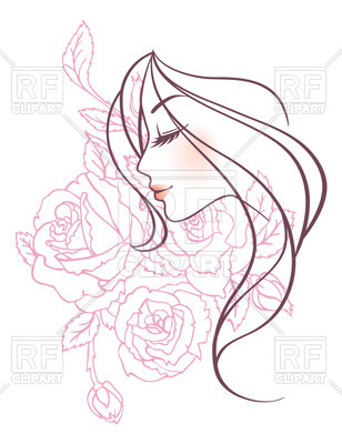308x400 Beauty Or Spa Salon Or Emblem - Pretty Woman Sketch