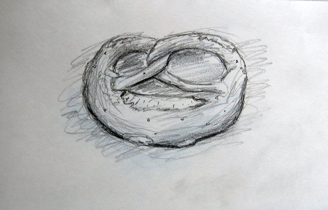 1116x715 Pretzel Sketch By Willi580 - Pretzel Sketch