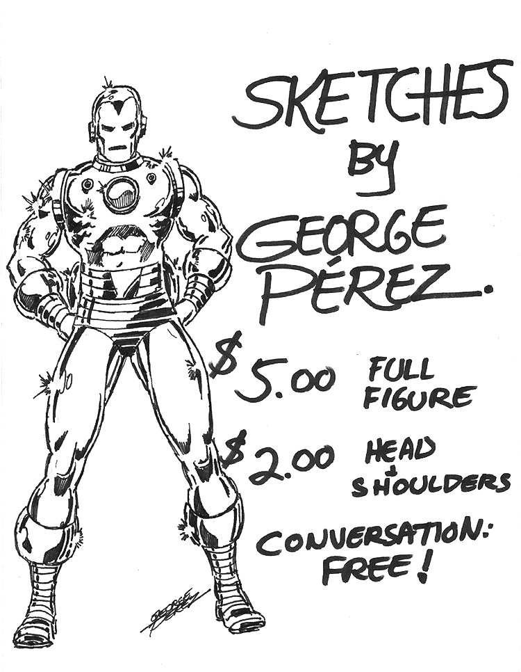 750x966 Marvel Comics Of The 1980s Cool Perez Con Sketch Price List From - Price Sketch