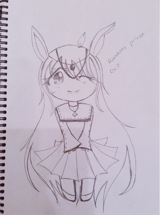 320x428 Random Bunny Priest Drawing! What Should Her Name Be - Priest Sketch