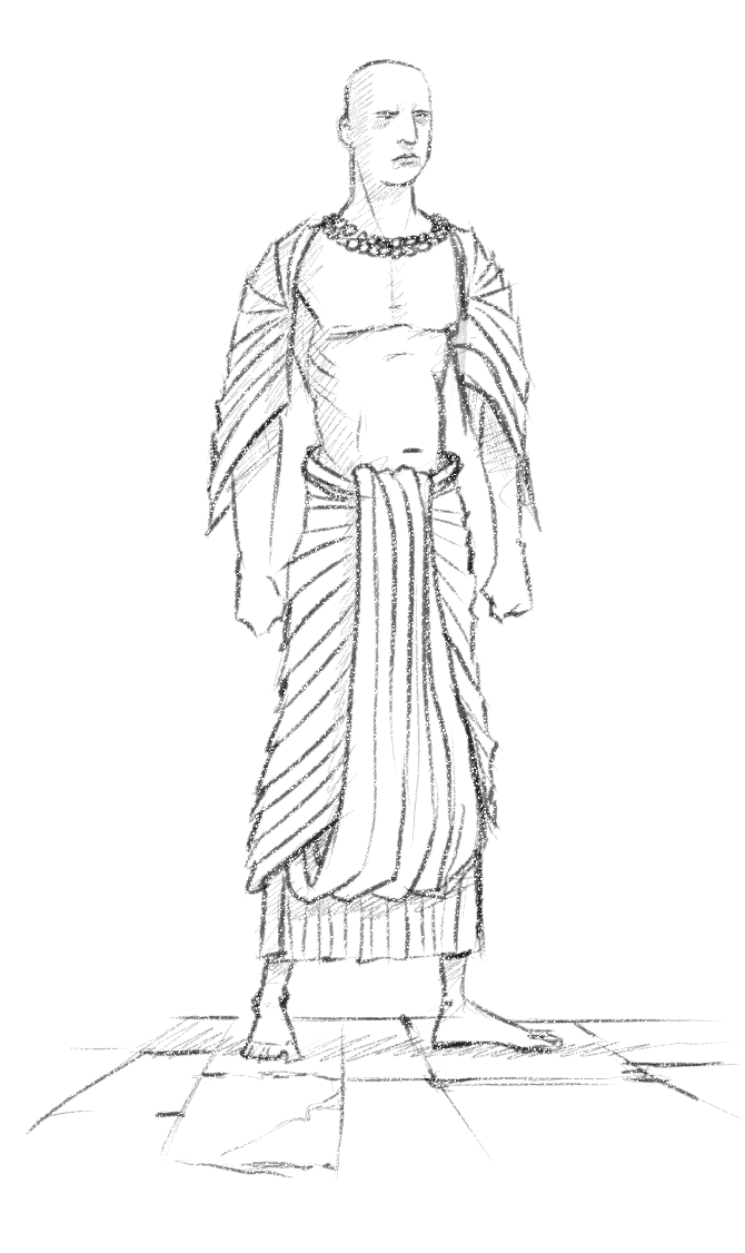 670x1126 Robes And El Hibeh A Virtual Re Creation - Priest Sketch