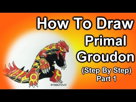 480x360 How To Draw Primal Groudon Step By Step Part 1 - Primal Groudon Sketch