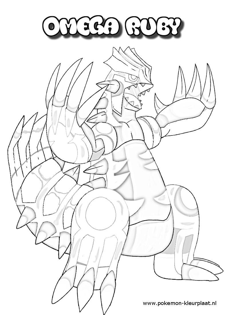 800x1100 Primal Groudon Coloring - Primal Groudon Sketch