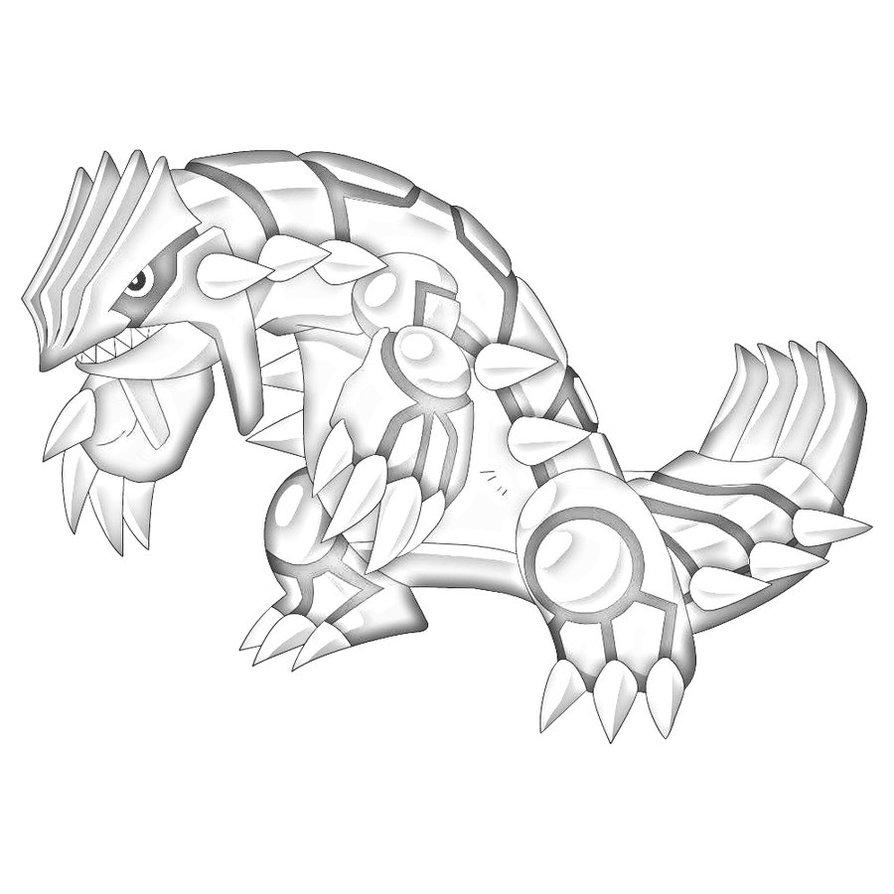 894x894 Groudon Sketch By Pokemongamer - Primal Groudon Sketch