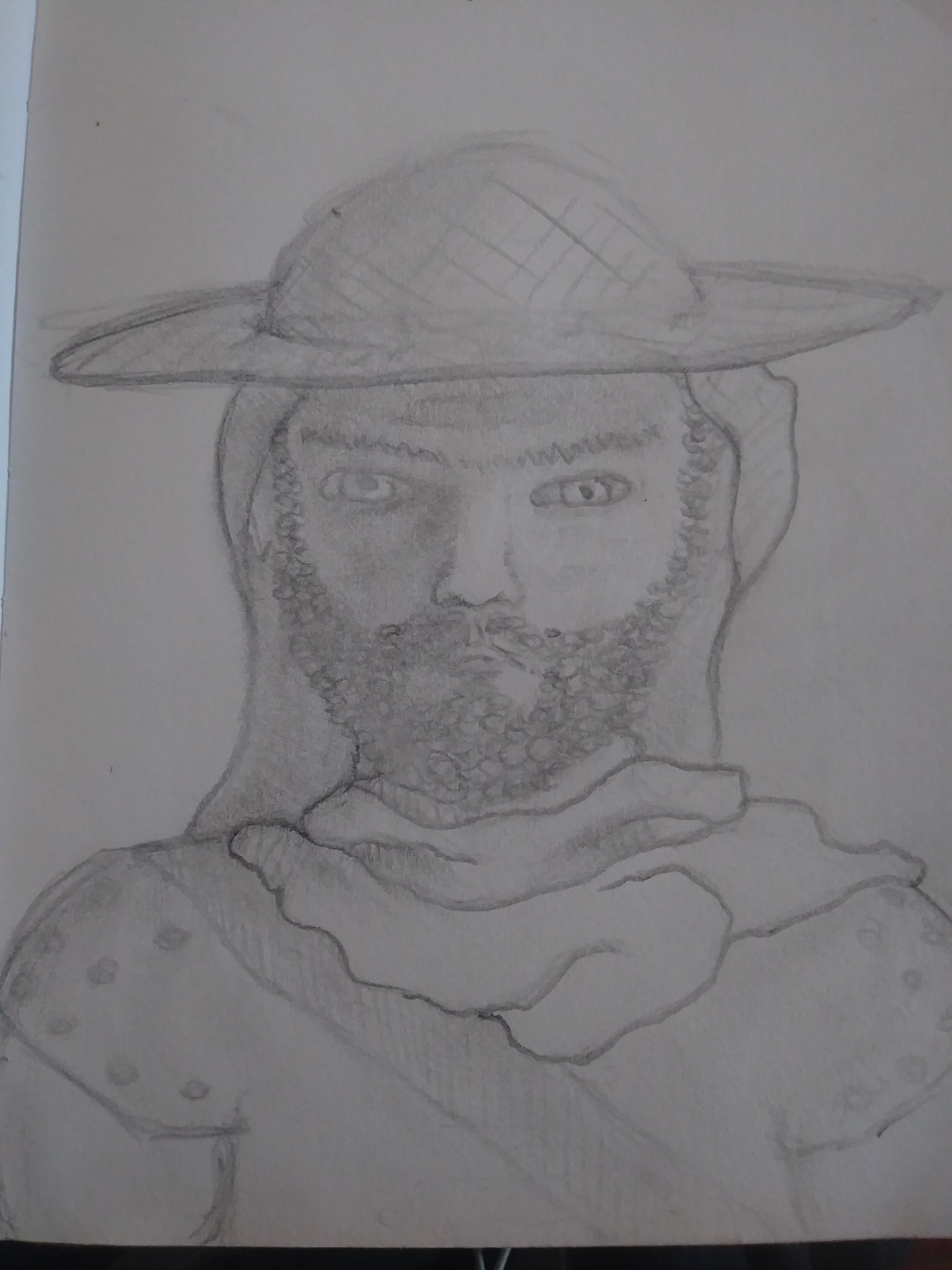 3120x4160 Primary Sketch Of My Character For A Homebrew Survival Campaign - Primary Sketch