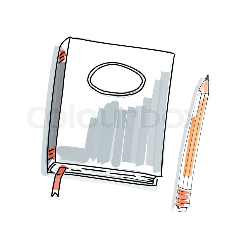 800x800 Notebook Doodle, Primitive Drawing Hand. Pen And Notebook Paper - Primitive Sketch