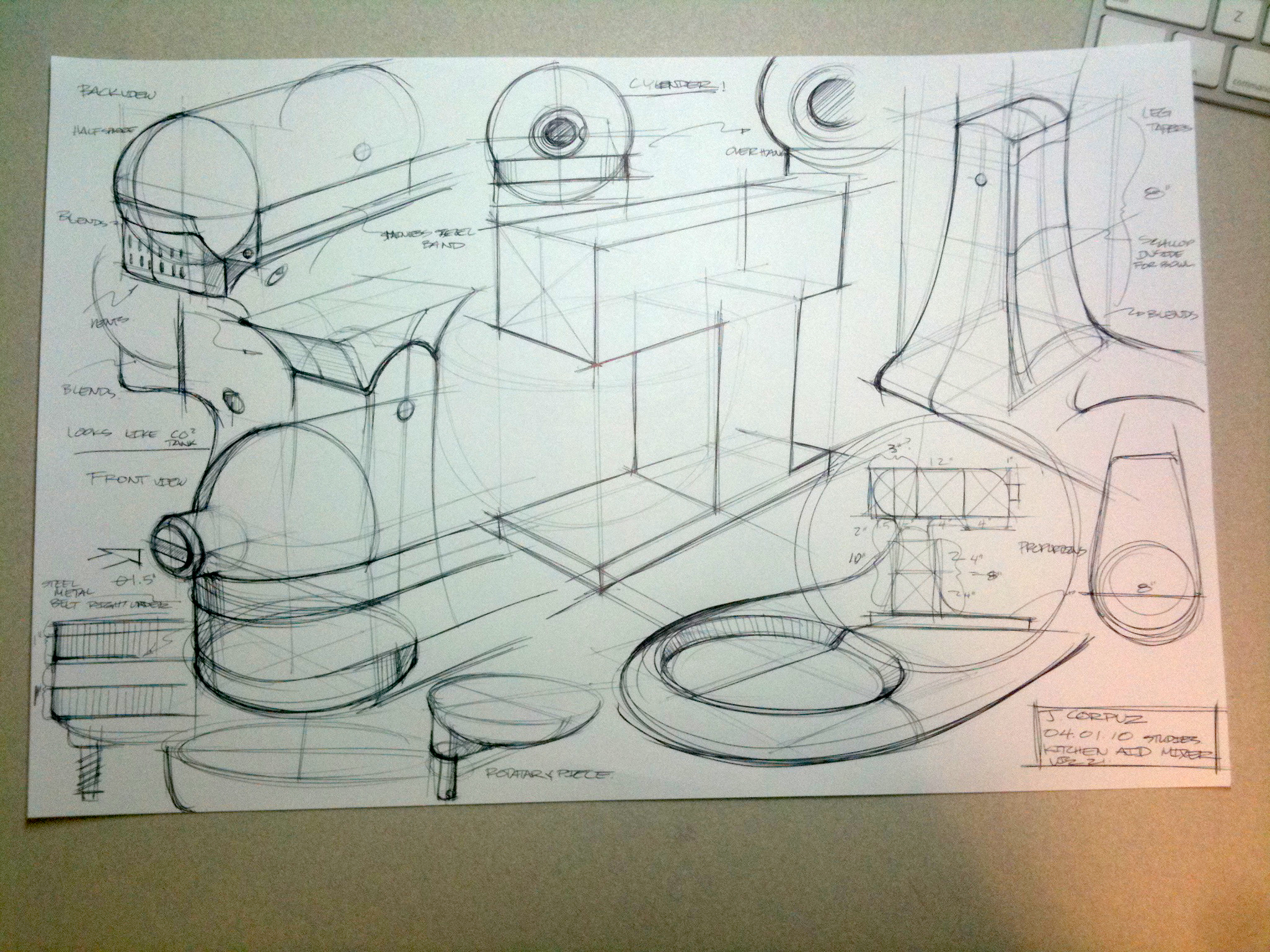 2048x1536 Mixer Sketch Lineweights - Primitive Sketch