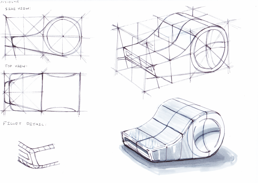 857x610 Learning To Draw Ethan Li - Primitive Sketch