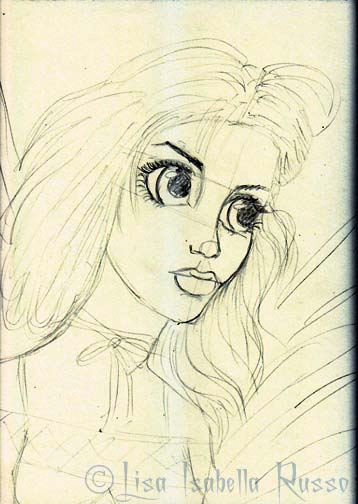 358x504 The Fine Art And Ramblings Of Lisa Isabella Russo Sketch Of - Primrose Sketch