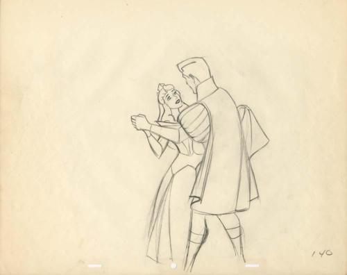 500x396 Prince Philip And Princess Aurora Concept Sketch Princess - Prince And Princess Sketch