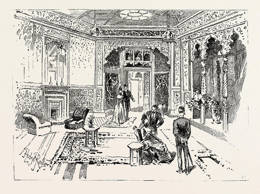 900x673 The Reception Room Of The Prince And Princess Of Wales Drawing By - Prince And Princess Sketch