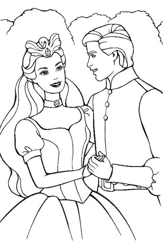 567x850 Drawn Barbie Barbie Ken - Prince And Princess Sketch