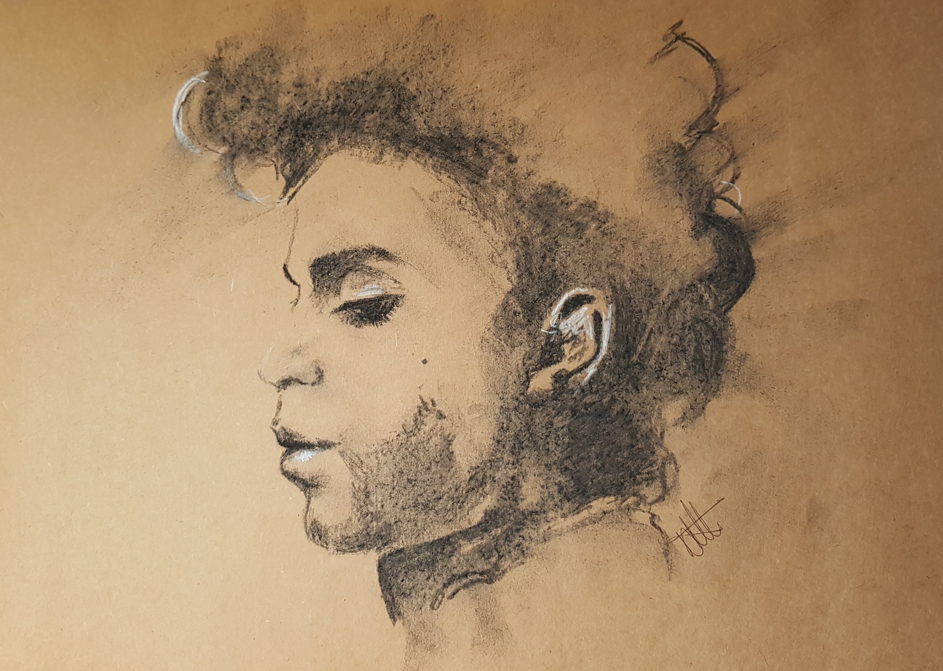 3288x2340 Prince Drawing Sketch Charcoal And Pastel Lea Williams Art - Prince Sketch