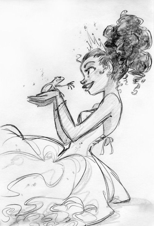 500x731 Pin By Julianna On The Princess And The Frog - Princess And The Frog Sketch