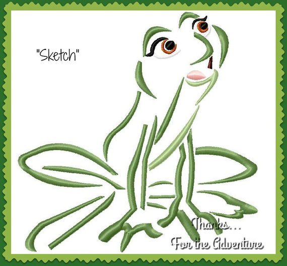 570x528 Princess Tiana The Frog From The Princess And The Frog Sketch Etsy - Princess And The Frog Sketch