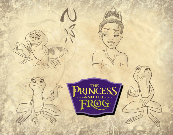 600x469 Princess And Frog Sketches 01 By Nippy13 - Princess And The Frog Sketch