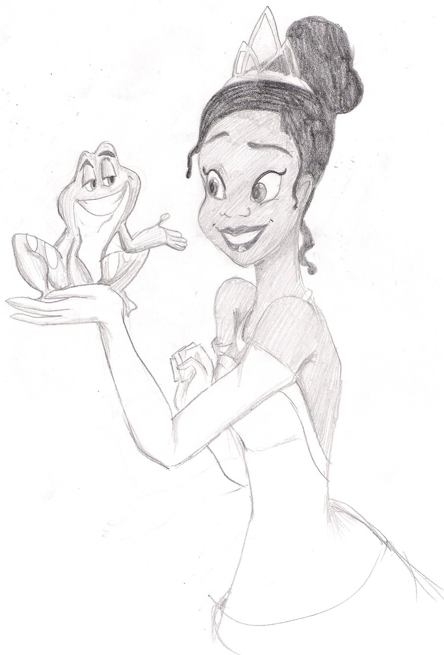 900x1328 The Princess And The Frog 1 By Blueisocean - Princess And The Frog Sketch