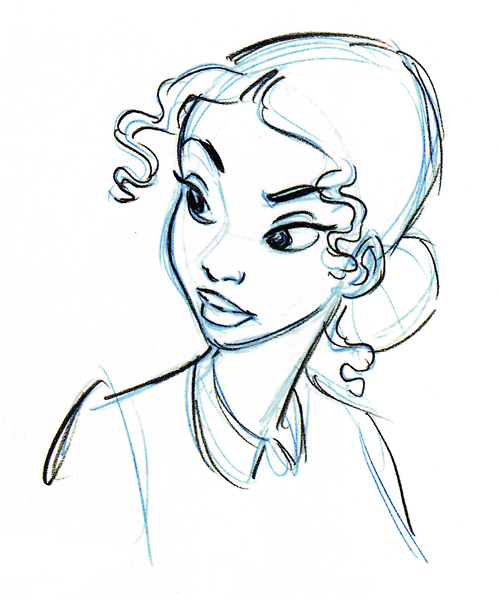 500x598 Animation Trove Discovered By Kiana On We Heart It - Princess And The Frog Sketch