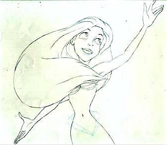 337x293 Personajes De Walt Disney Walt Disney Sketches - Princess Ariel Sketch