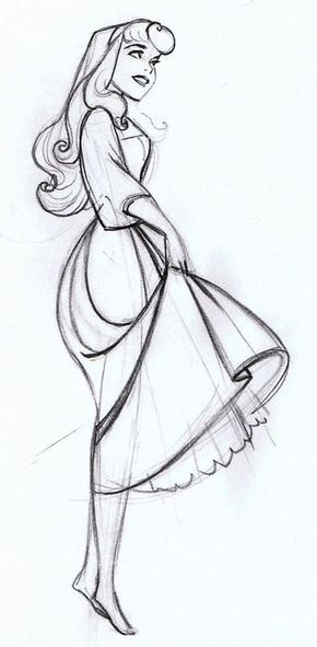 Princess Aurora Sketch at PaintingValley.com | Explore collection of ...