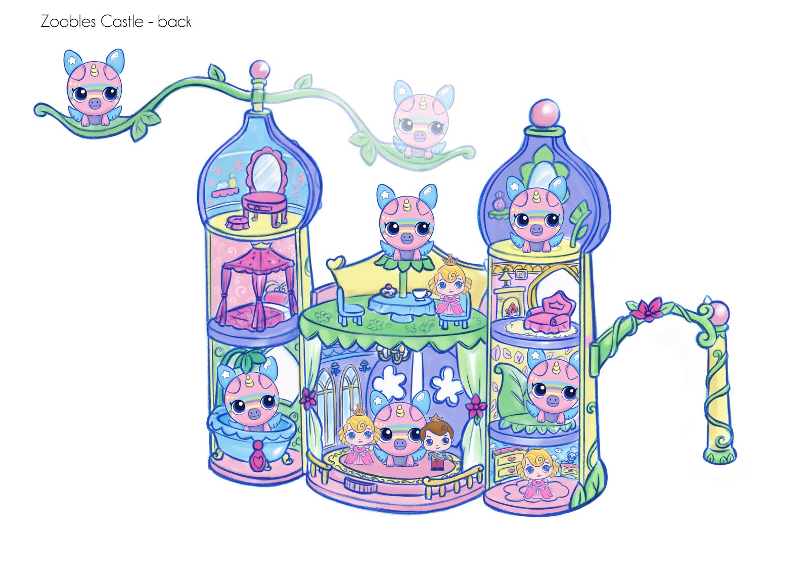 1600x1164 Jc Design - Princess Castle Sketch