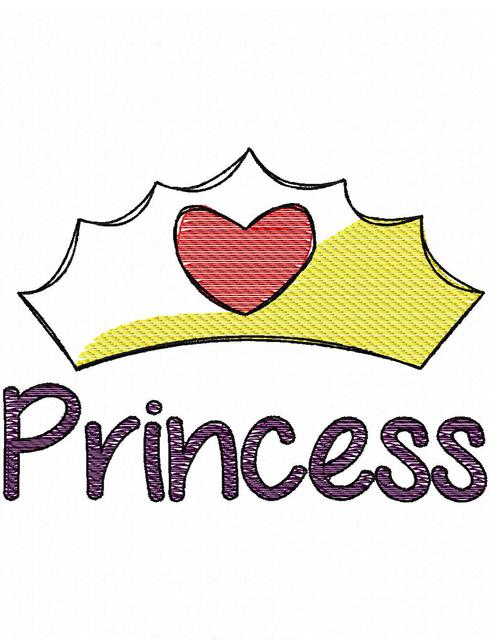 489x640 Princess Crown Sketch Embroidery Design Jazzy Zebra Designs - Princess Crown Sketch
