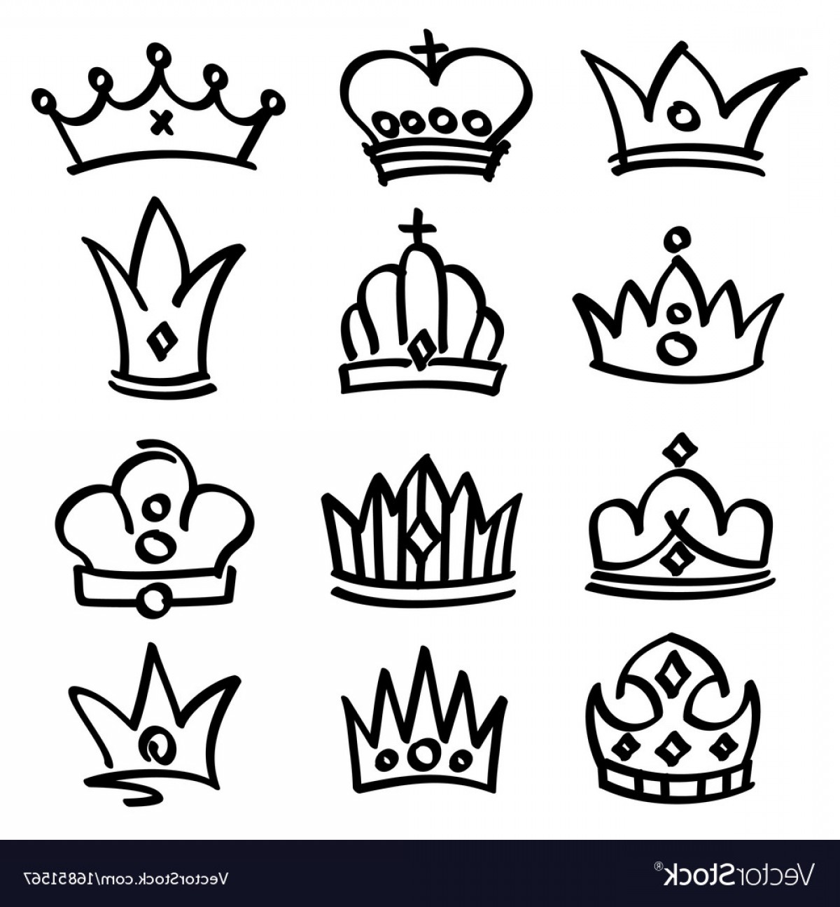 1200x1296 Princess Crown Vector Drawing Orangiausa - Princess Crown Sketch