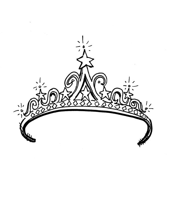 624x784 45 Free Paper Crown Templates - Princess Crown Sketch