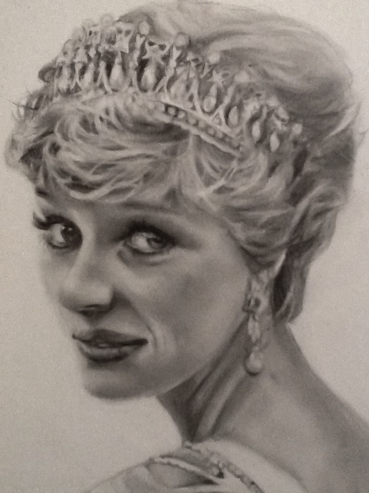 720x960 Princess Diana By Kentcharm - Princess Diana Sketch