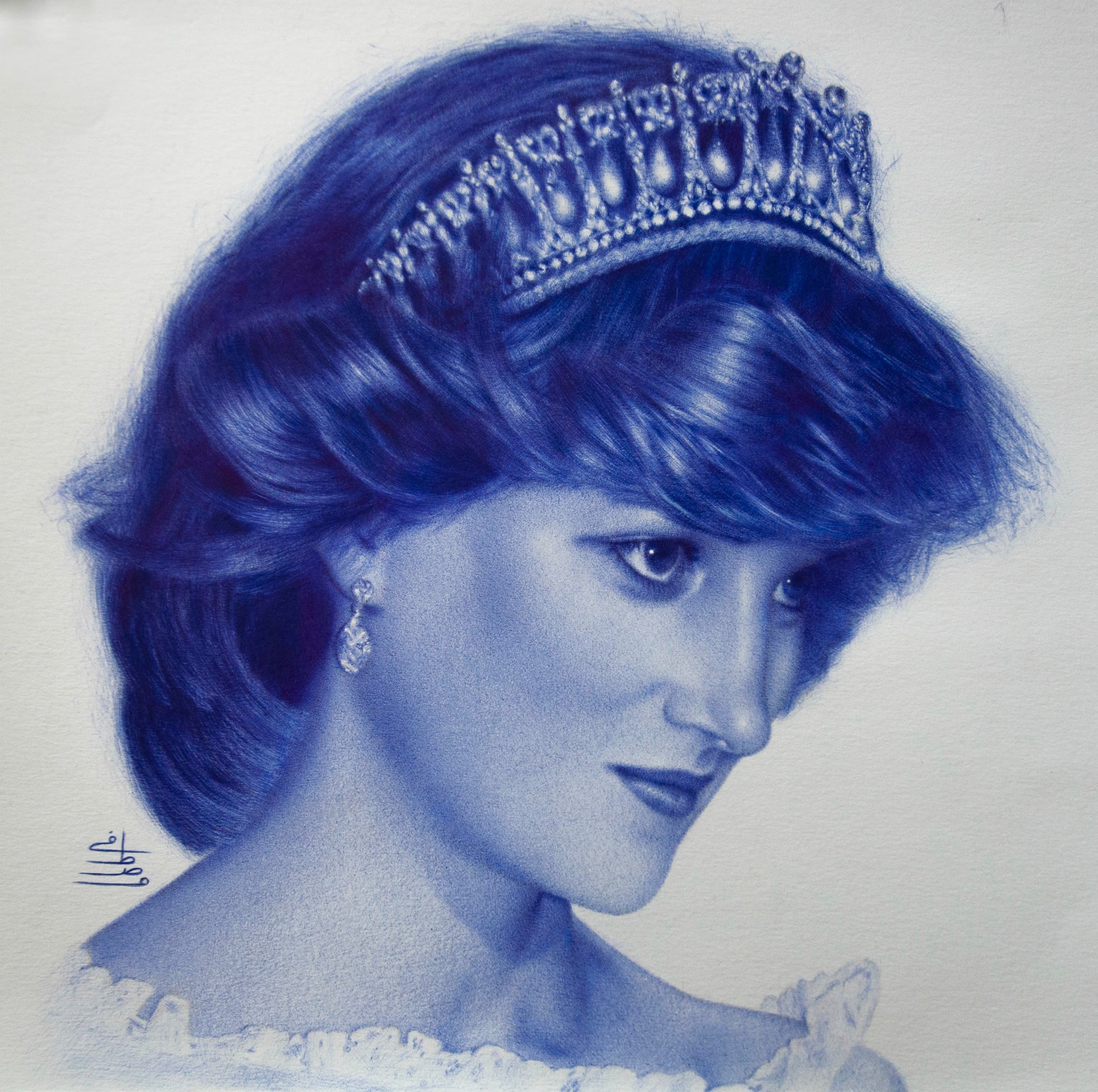 2293x2280 Drawing Princess Diana How To Drawing With Pen - Princess Diana.....