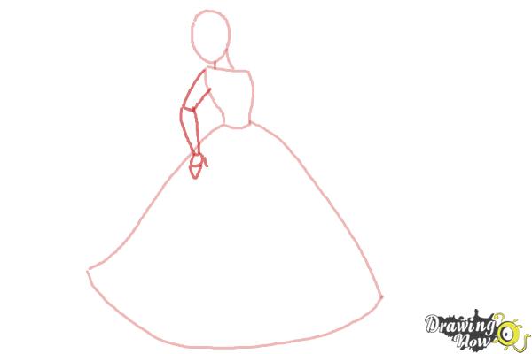 600x400 How To Draw Disney Princesses - Princess Dress Sketch