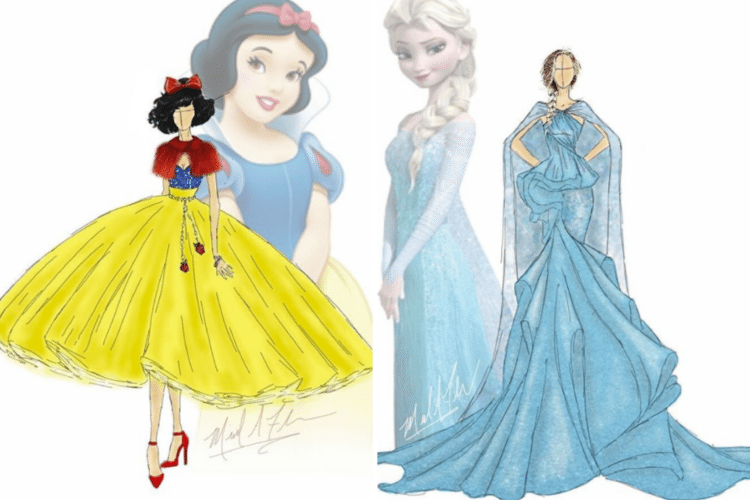 Princess Dress Sketch at PaintingValley.com | Explore collection of ...