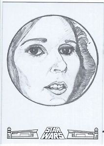 213x300 2017 Topps Star Wars 40th Anniversary Princess Leia Sketch Card - Princess Leia Sketch