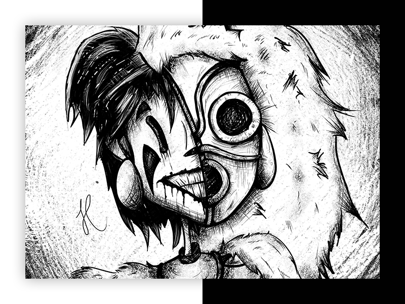 800x600 Princess Mononoke By Jessica Pereira - Princess Mononoke Sketch