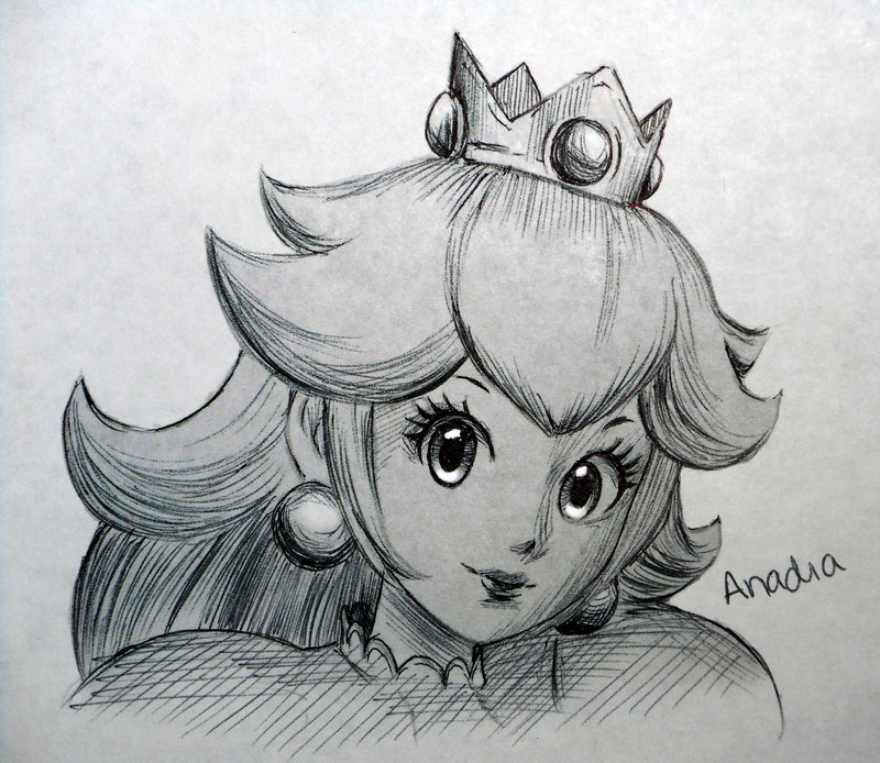 800x694 Day - Princess Peach Sketch