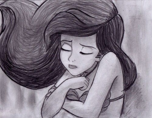 500x389 Disney Princesses Pencil Drawings - Princess Pencil Sketch