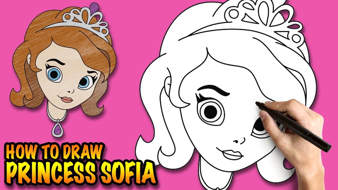 1280x720 How To Draw Princess Sofia - Princess Sofia Sketch
