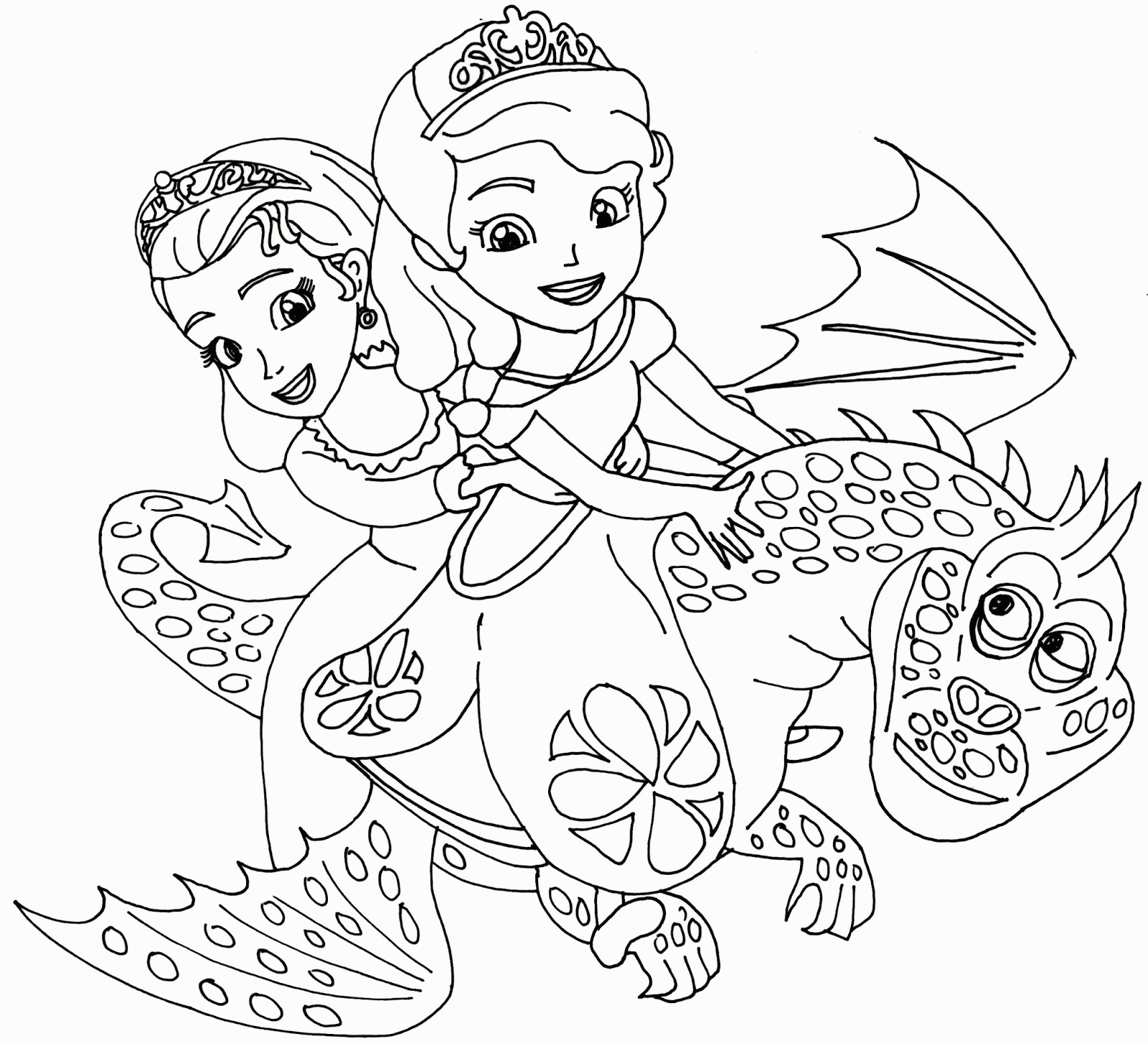 1600x1456 Sofia The First Coloring Pages - Princess Sofia Sketch