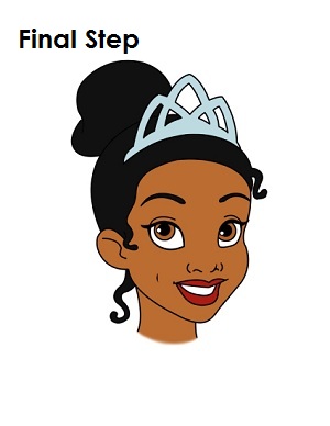 300x388 How To Draw Princess Tiana - Princess Tiana Sketch