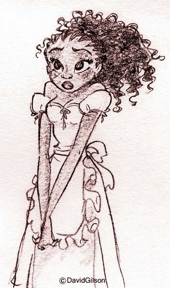 352x595 Sketch Of Princess Tiana The Princess And The Frog - Princess Tiana Sketch
