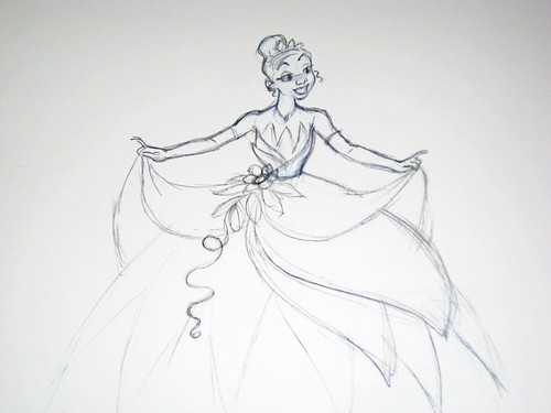 500x375 Walt Disney Figuren Bilder Walt Disney Sketches - Princess Tiana Sketch