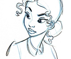 240x200 Disney Sketches Images Tiana Sketch Wallpaper And Background - Princess Tiana Sketch
