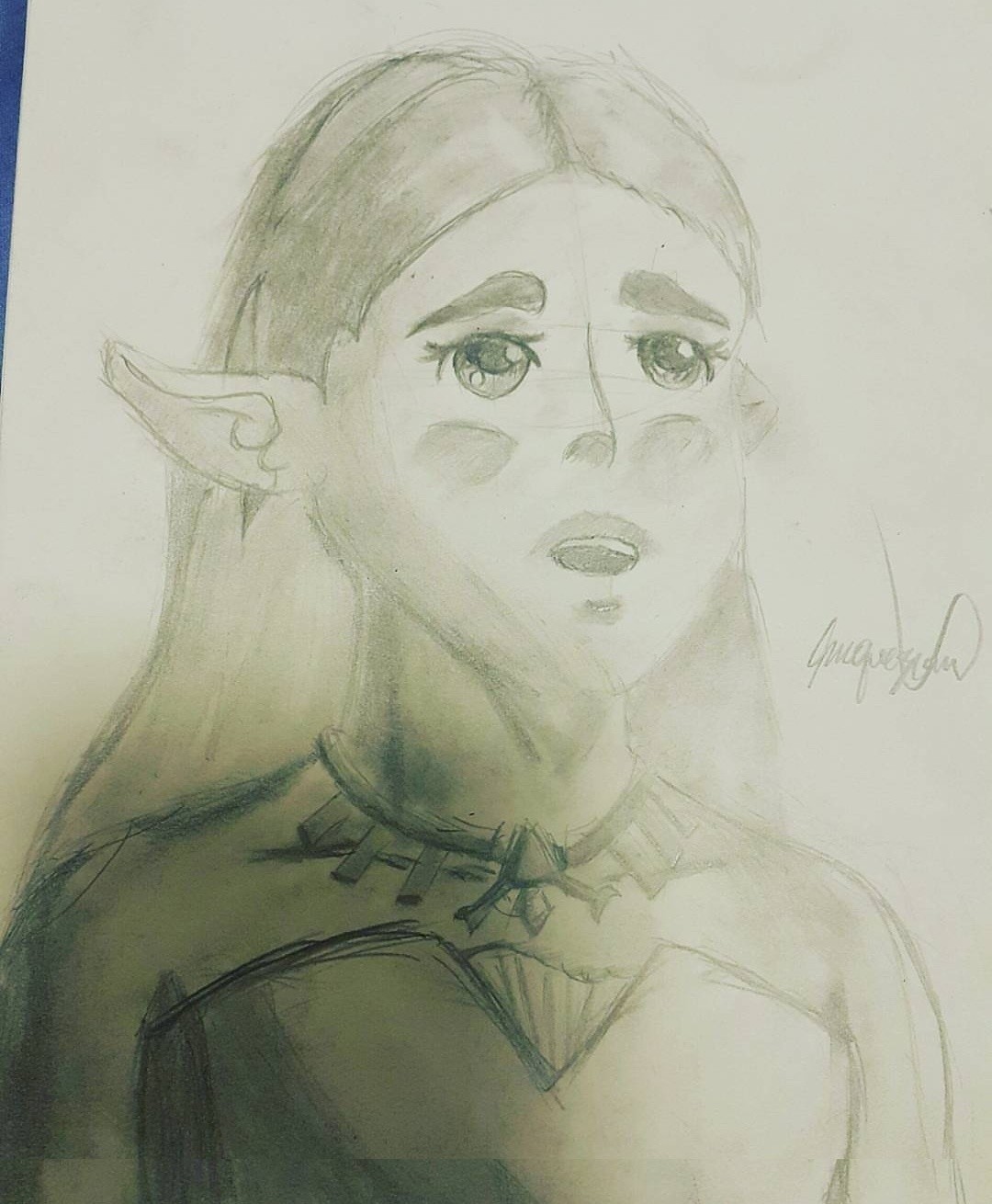 1080x1310 Juan Miguel Quezon - Princess Zelda Sketch