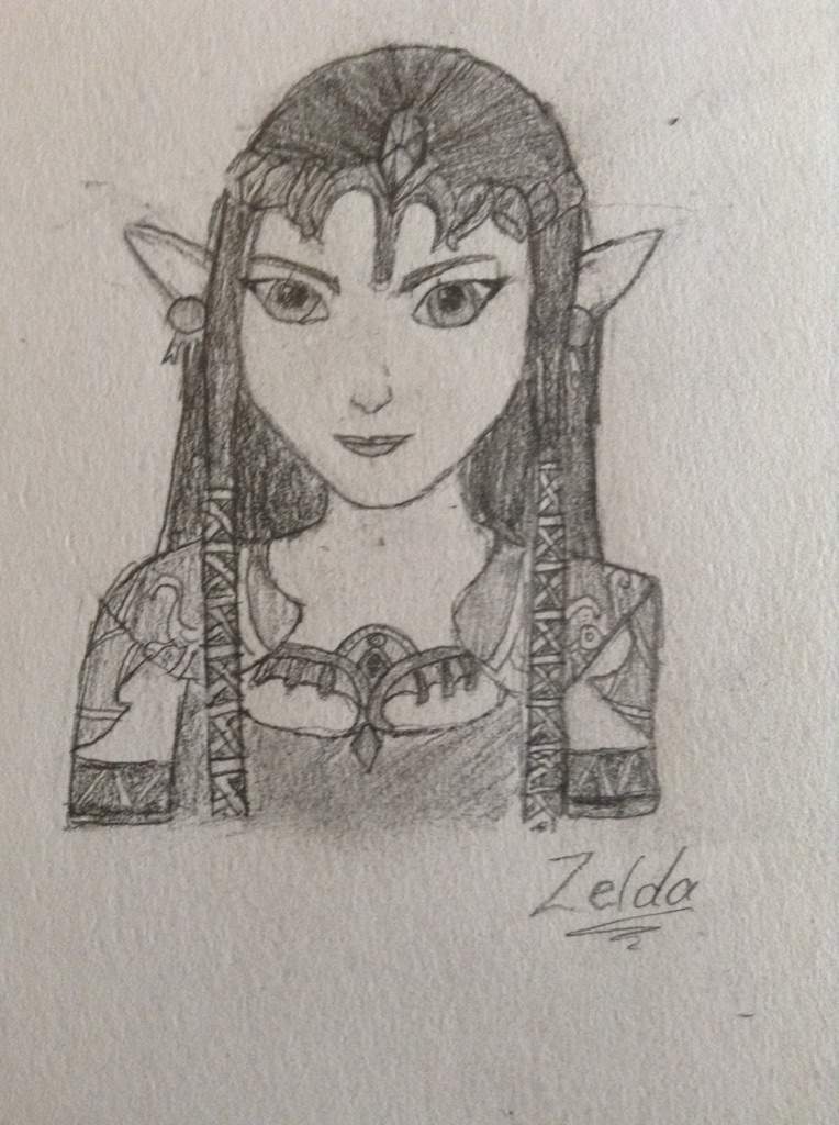 Princess Zelda Sketch at PaintingValley.com | Explore collection of ...