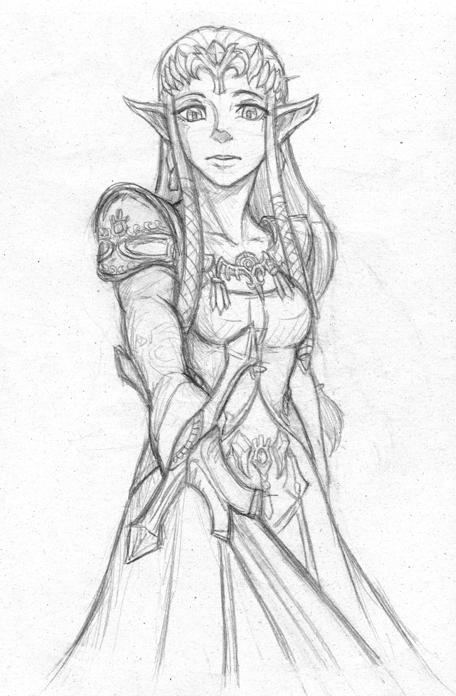 648x990 Princess Zelda Weasyl - Princess Zelda Sketch